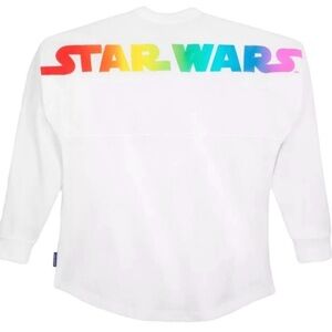 Disney Parks Star Wars Rainbow Pride Nite Spirit Jersey Adult Medium M NEW LGBTQ